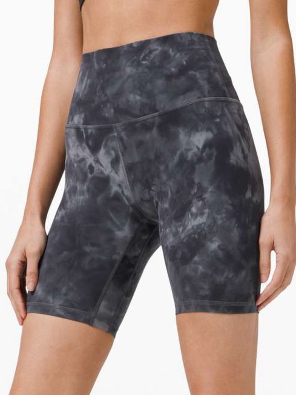 Lululemon Align Short 8" Inseam Diamond Dye Grey Graphite Size 6